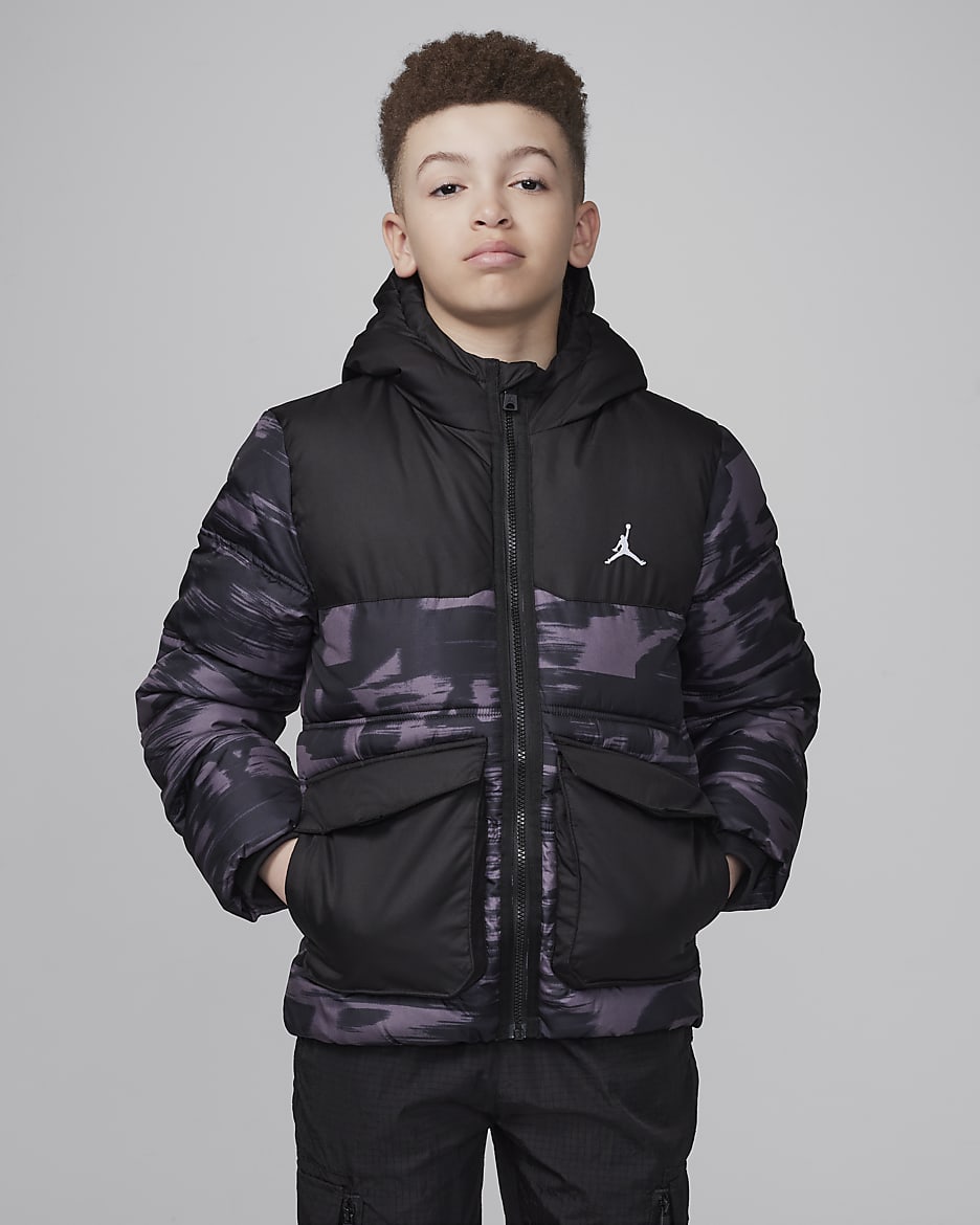 Jordan Big Kids Faux Down Jacket